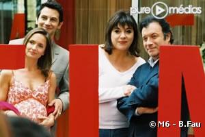 Axelle Laffont, Michel Scotto Di Carlo, Michele Bernier, Daniel Russo dans "On ne prête qu'aux riches"