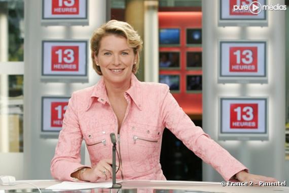Elise Lucet sur le plateau du "13H" de France 2