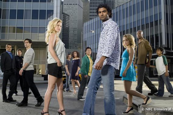 Le cast de la série "Heroes"
