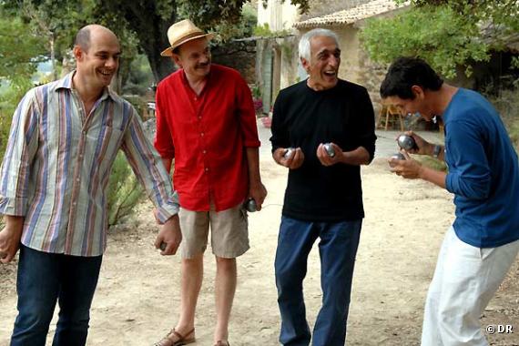 Bernard Campan, Jean-Pierre Darroussin, Gérard Darmon et Marc Lavoine dans "Le Coeur des hommes 2".