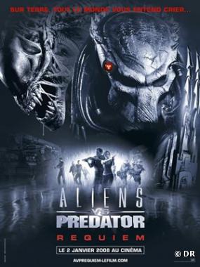 L'affiche du film "Alien vs. Predator requiem".