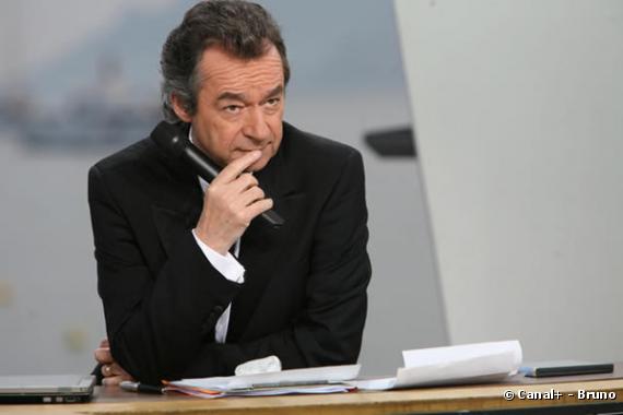Michel Denisot, en direct de Cannes sur Canal+ le 14 mai 2008