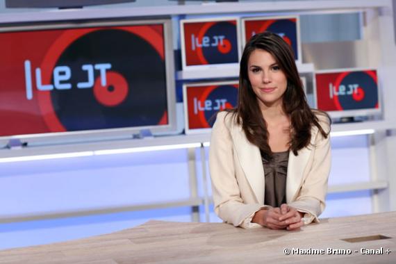 Emilie Besse, présentatrice des journaux dans L'Edition Spéciale sur Canal +.