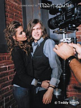 Thomas (Nouvelle Star 2008) pose pour Teddy Smith