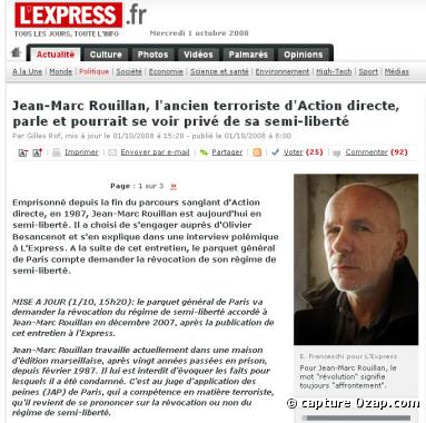 Interview de Jean-Marc Rouillan dans L Express