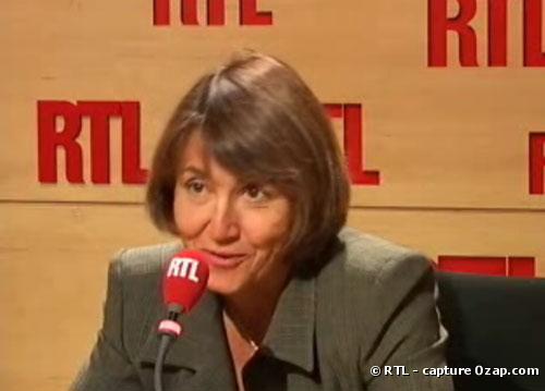 Christine Albanel, le 21 octobre 2008 sur RTL