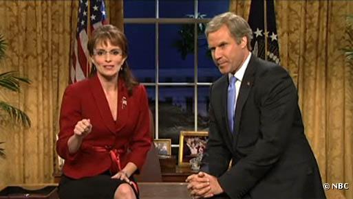 Tina Fey et Will Ferrell dans "Saturday Night Live"