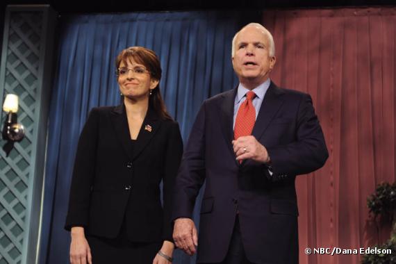 Tina Fey et John McCain dans "Saturday Night Live"