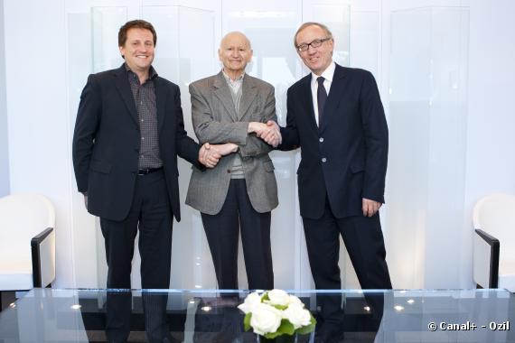 Signature du partenariat entre Canal+ et le Festival de Cannes, le 8 janvier 2009