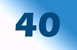 Le chiffre du jour : 40