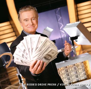 Regis Philbin sur le plateau de "Who wants to be a millionaire ?"