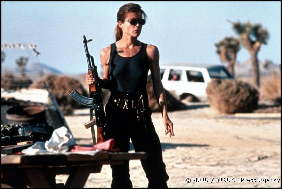 Linda Hamilton est Sarah Connor dans "Terminator 2 : le jugement dernier".