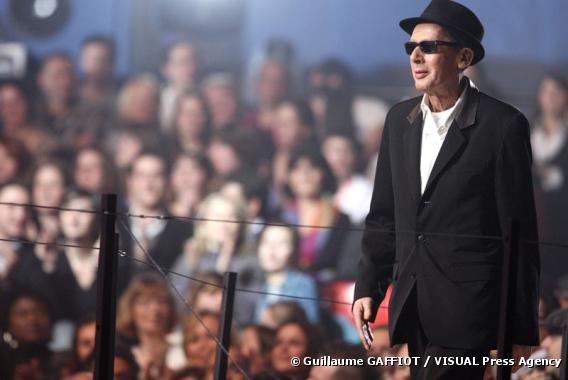 Alain Bashung, le 28 février 2009, lors des "Victoires de la Musique"