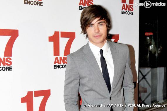 Zac Efron lors de l'avant-première de "17 Ans Encore" à Paris