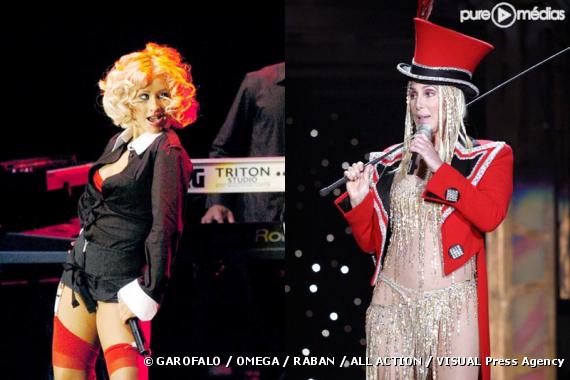 Christina Aguilera et Cher