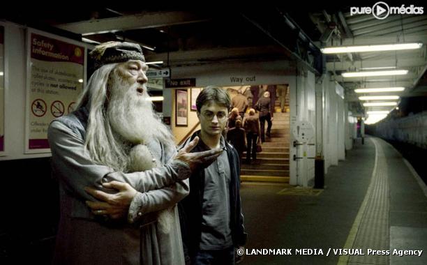 Michael Gambon et Daniel Radcliffe dans "Harry Potter et le Prince de Sang Mêlé"