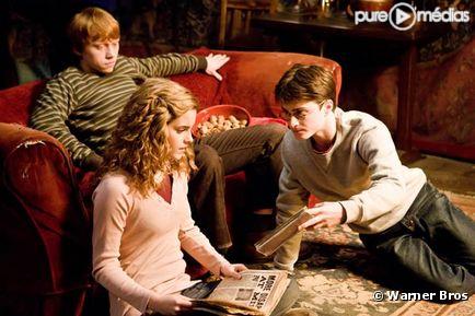 Emma Watson, Daniel Radcliffe et Rupert Grint dans "Harry Potter et le Prince de Sang Mêlé"