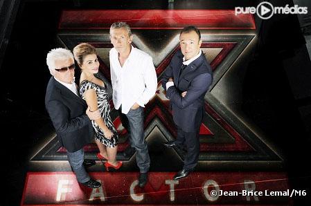 L'équipe de "X-Factor" : Cerrone, Julie Zenatti, Alain Lanty et Alexandre DEVOISE