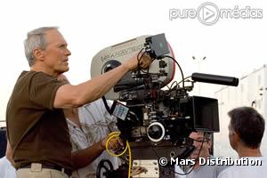 Clint Eastwood sur le tournage de "Million dollar baby".