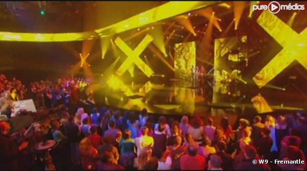 Le plateau de l émission "X-Factor" sur W9