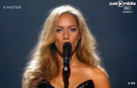 Leona Lewis sur le plateau de "X-Factor" sur W9