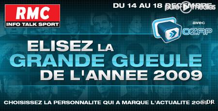 L élection de "La Grande Gueule" 2009 avec RMC et Ozap