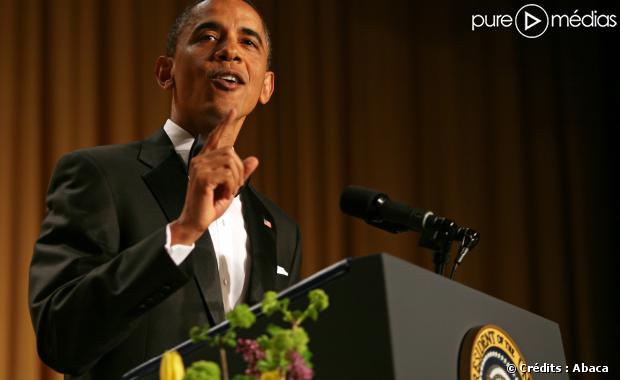 Barack Obama, lors du dîner des correspondants de la Maison Blanche le 30 avril 2011.