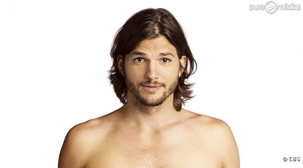 Ashton Kutcher sur l'affiche promotionnelle de "Mon Oncle Charlie" saison 9