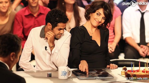 Jamel Debbouze et Florence Foresti invités d'Arthur sur le plateau des "Enfants de la télé" sur TF1