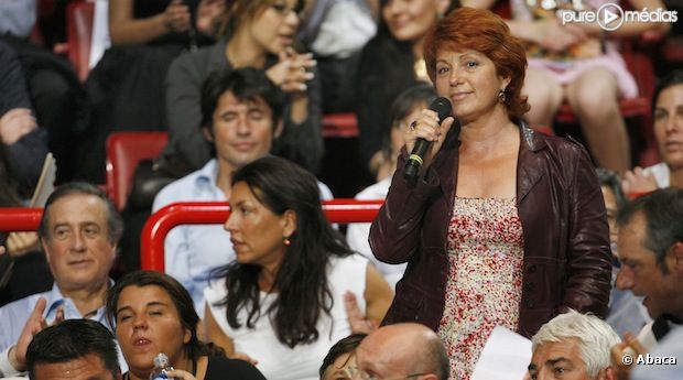 Véronique Genest lors d'un meeting de Nicolas Sarkozy, le 30 avril 2007