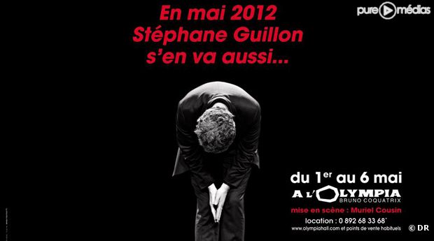 L'affiche pour le spectacle de Stéphane Guillon.