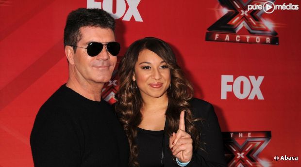 Simon Cowell et Melanie Amaro