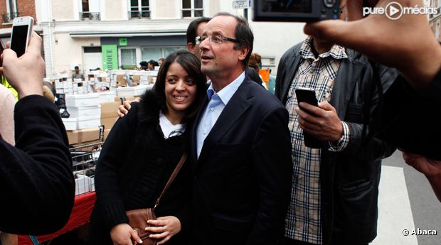François Hollande, en juin à Asnières.