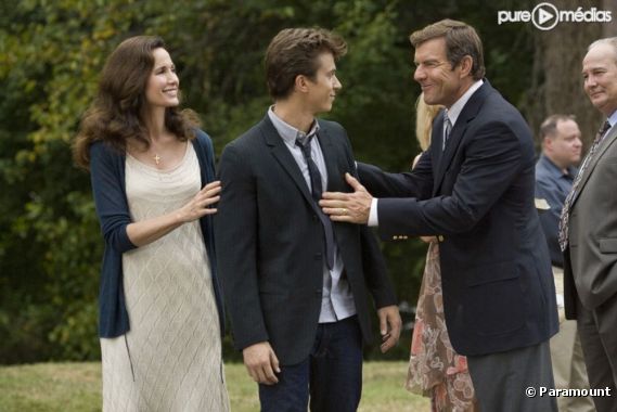 Andie MacDowell, Kenny Wormald et Dennis Quaid dans "Footloose (2011)"