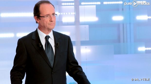 François Hollande, avant le débat du 28 septembre 2011.
