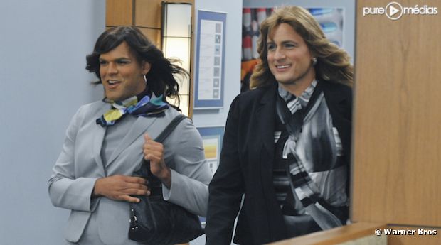 Amaury Nolasco et Ben Koldyke dans "Work It"