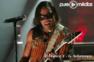 Lenny Kravitz sur le plateau de "trafic.musique".