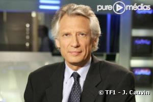 Dominique de Villepin, sur le plateau du 20H de TF1