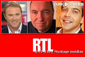 Christophe Hondelatte, Jérôme Godefroy et Patrick Cohen de RTL