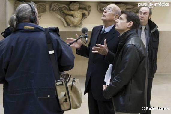 Valéry Giscard d'Estaing et Vincent Josse au Musée d'Orsay pour France Inter