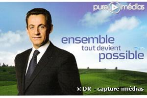 Affiche de Nicolas Sarkozy, "Ensemble, tout devient possible"