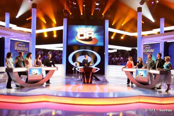 Le plateau de l'émission "Une famille en or" diffusée sur TF1