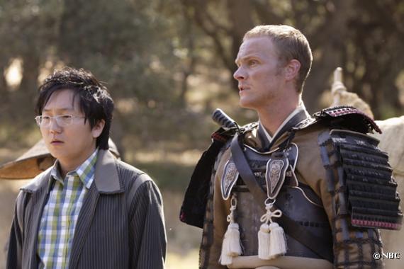 Masi Oka et David Anders dans "Heroes".