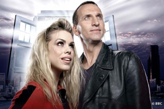 Billie Piper et Christopher Eccleston dans la première saison de "Doctor Who"