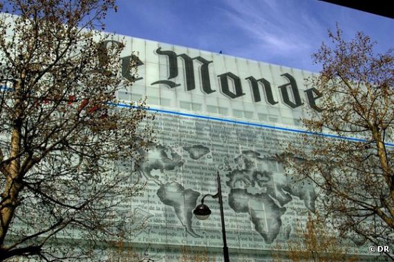 Siège du quotidien "Le Monde" à Paris.