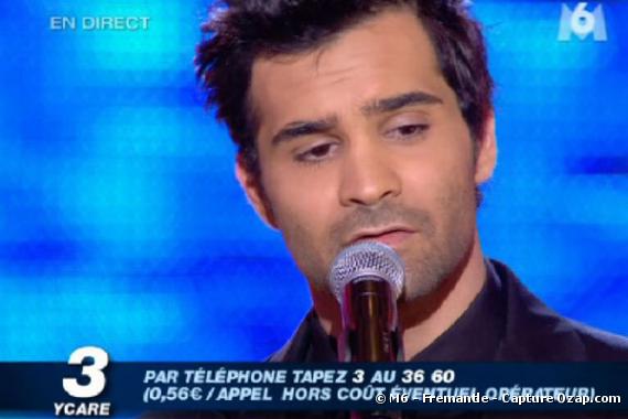 Ycare, candidat à Nouvelle Star lors du prime du 23 avril 2008.