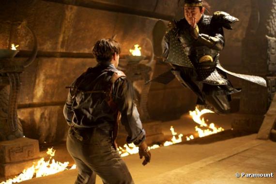 Brendan Fraser et Jet Li dans "La Momie 3".