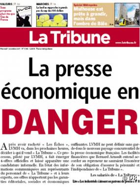 La une de la Tribune datée du 7 novembre 2007.
