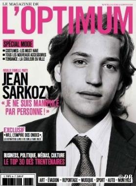 Jean Sarkozy à la Une de "L optimum"