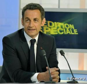 Nicolas Sarkozy sur France 3 le 30 juin 2008
